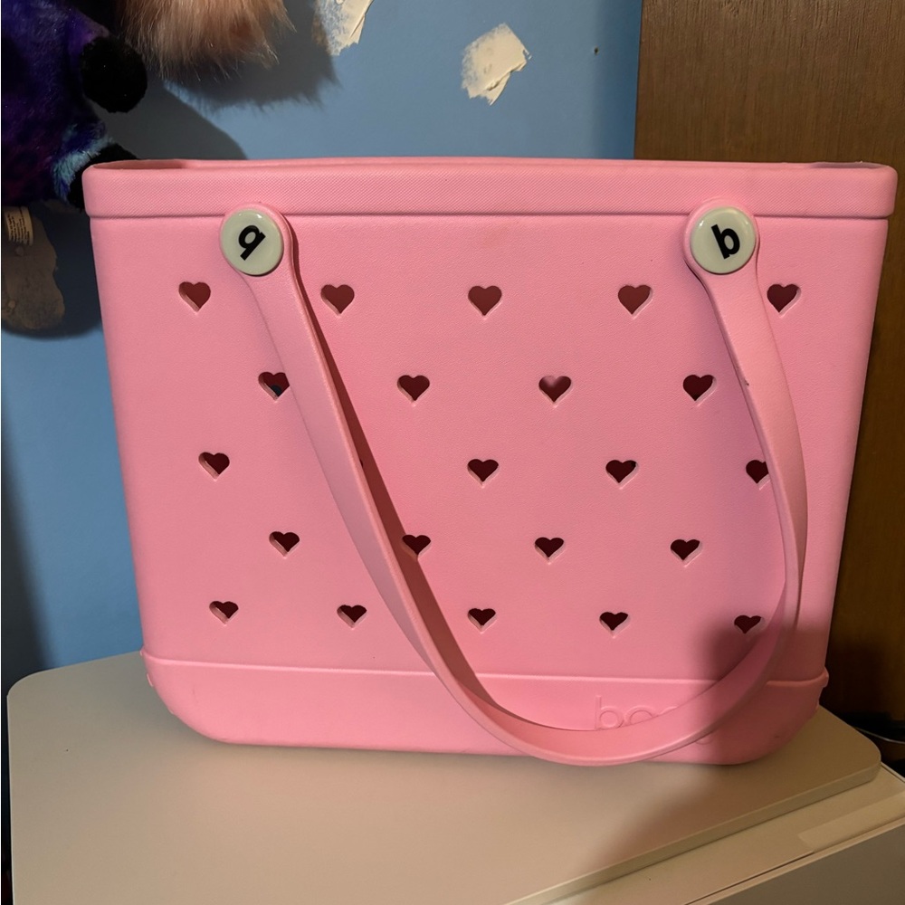 Pink Heart bogg bag